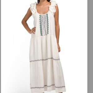 Band of Gypsies Flutter Sleeve Maxi Dress, sz Small